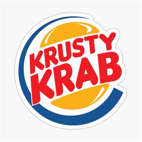 Krusty Krab Sticker For Sale By Ltstnsmerch Redbubble