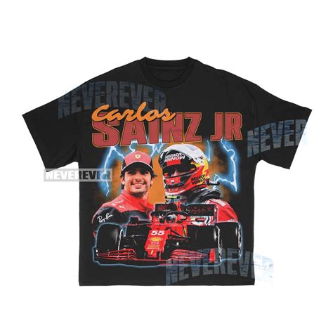 Carlos Sainz Jr 90s Retro Rap Tee Bootleg Formula 1 Racing Team