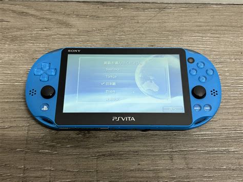 【やや傷や汚れあり】 Vita Playstation Vita Pch 2000 アクアブルー 動作品 本体のみ プレイステーション