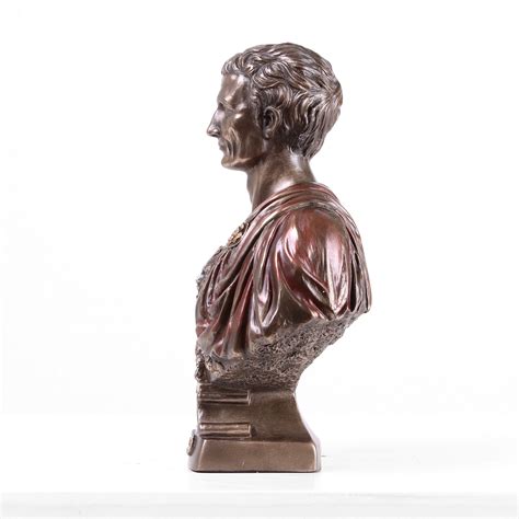 Julius Caesar Bust Statue (Bronze Sculpture) Greek Roman gift museum ...