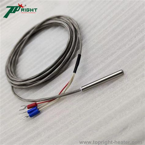 IP68 3 Wire 4 Wire Stainless Steel Waterproof Probe Thermocouple Rtd