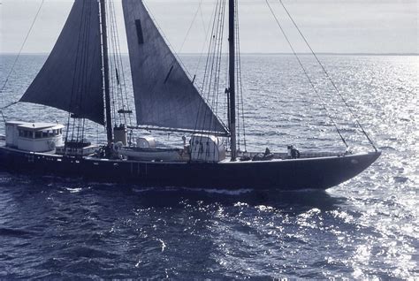 Boston Pilot Schooner Pilot On Station In The 1950s Or 1960s Wooden