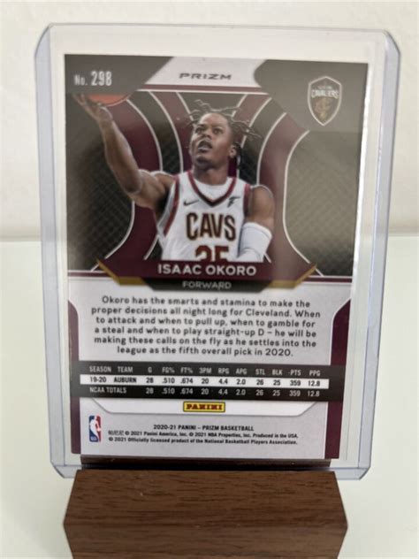 2020 21 Prizm Isaac Okoro Silver Prizm Rookie RC 298 Cavaliers EBay