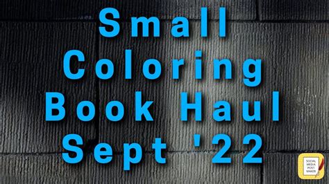 Adult Coloring Book Haul September Youtube