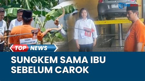 Rekonstruksi Carok Maut Madura Hasan Busri Cium Tangan Ibu Sambil