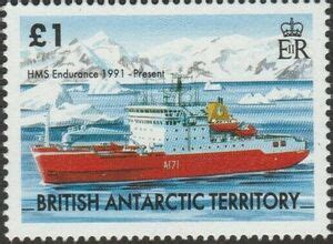 Stamp: HMS Endurance 1991 Icebreaker (British Antarctic Territory (BAT ...