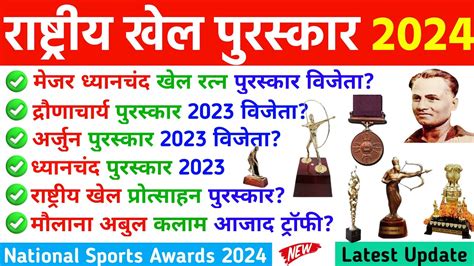 रषटरय खल परसकर 2023 National Sports Awards 2023 Rashtriya