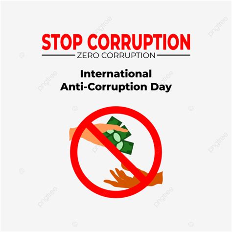 Vector Illustration Of Stop Corruption International Anti Corruption