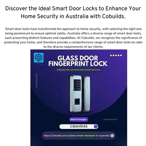 Ppt Discover The Ideal Smart Door Locks To Enhance Your Home Security