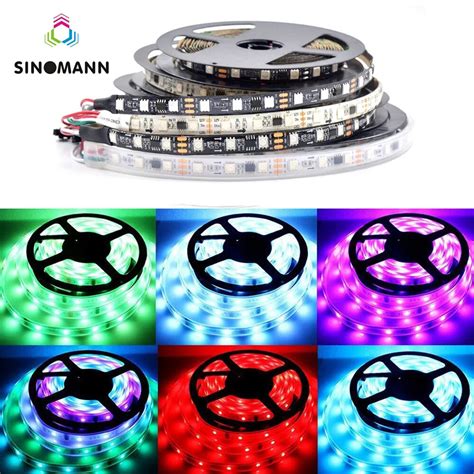 Endere Vel Ws Tira Conduzida Rgb Smd Leds M Led Pixels