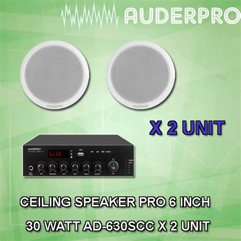 Jual PAKET SOUND SYSTEM AUDIO RESTORAN CAFE CEILING SPEAKER PRO 6