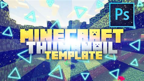 Speed Art - Minecraft Thumbnail Template V1 (photoshop) - Youtube D97