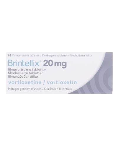 Brintellix Tablett Filmdrasjert 20 Mg 98 Stk Apotek 1