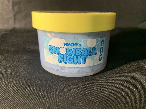 Peachybbies Snowball Fight Slime Xmas Rare Limited Ebay