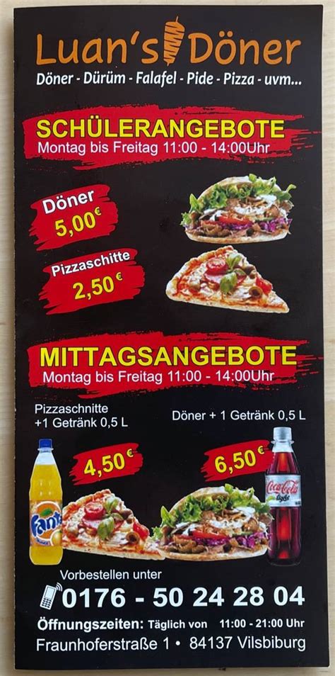 Speisekarte von Luan s Döner restaurant Vilsbiburg