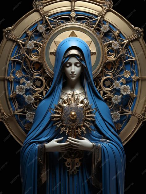 Premium AI Image | Icon of the mother of God the Virgin Mary the ...