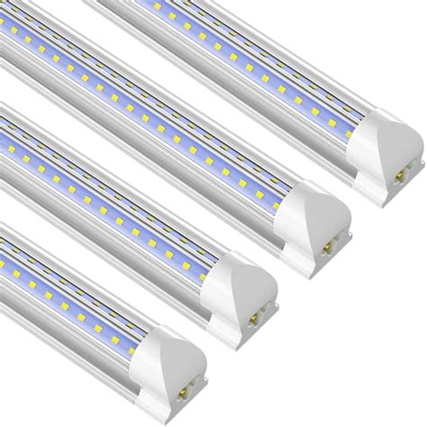 Singteam 10Pack 8Ft LED Shop Light Fixture 90W Integrated LED Tube