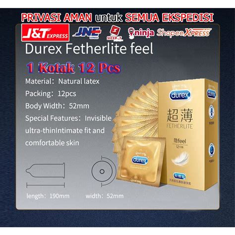 Jual NCS COD PRIVASI AMAN FETHERLITE LUBE Kondom Durex Condom Super