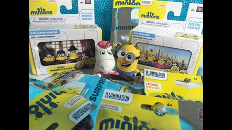 Minions Movie Micro Playsets And Blind Bag Surprise Figures Opening