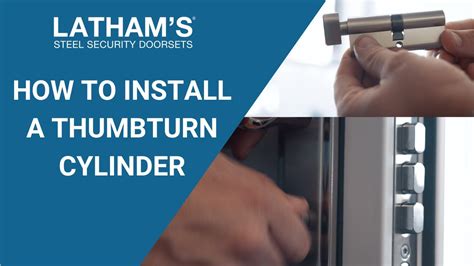 Latham S How To Install A Thumbturn Cylinder YouTube