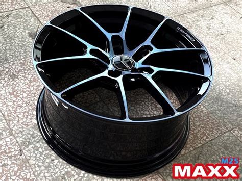 【超前輪業】maxx M25 旋壓輕量化 18吋鋁圈 5孔1143 5孔108 5孔100 5孔112 黑底黑透 Yahoo奇摩拍賣