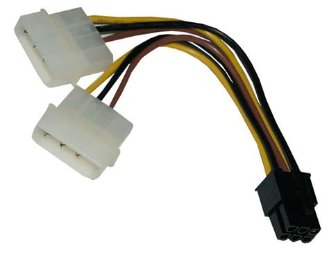 Twin Ide Molex Power To 6 Pin Pci Express Cable — Pmd Way