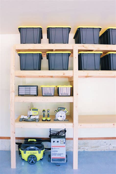 Diy Garage Storage Shelf Workbench Solution Space Nas Management