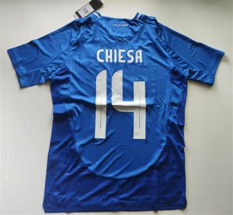 Federico Chiesa 14 Italy Team Soccer Jersey Mens Size M Medium Ebay