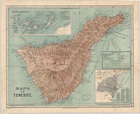 Tenerife Isla Mapas Generales 1910 1930