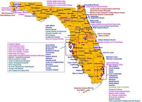 Florida State Hospital Map