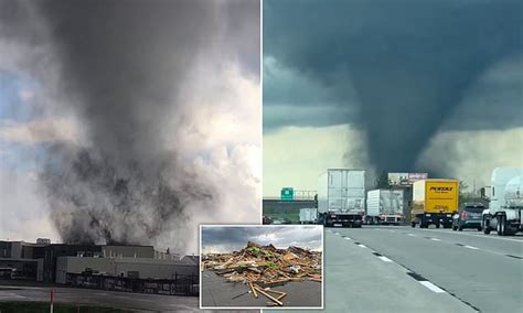 Terrifying Videos Show Tornado Sweeping Across Nebraska Town As