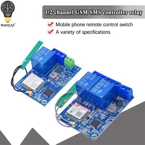 Sms Gsm Remote Control Switch Sim800c Stm32f103c8t6 1 2 Channel Relay