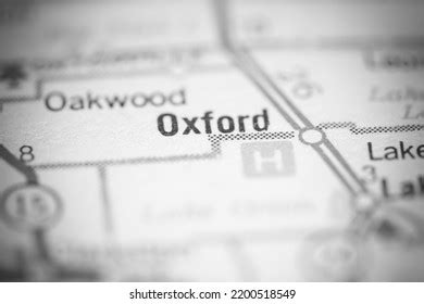 Oxfordd Michigan Usa On Geography Map Stock Photo 2200518549 | Shutterstock