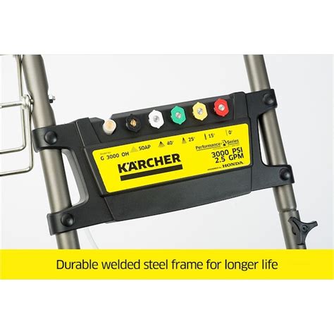 Karcher G 3000 Oh 3000 Psi Cold Water Gas In The Pressure Washers Department At