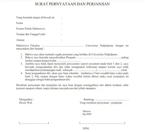 Contoh Surat Permohonan Bermaterai Kumpulan Contoh Surat Hot Sex Picture