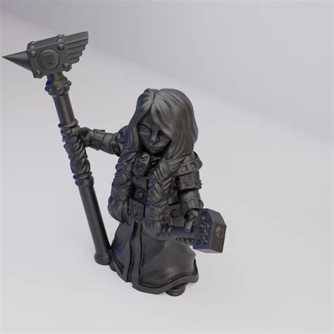 Hot Goblin ドワーフ司祭 ミニチュア ホットゴブリン TRPG 女聖職者