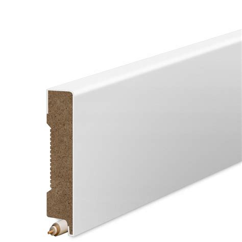 60x12 mm LISTWA PRZYPODŁOGOWA BIAŁA MDF DEKORACYJNA COKÓŁ PROMIEŃ R2 6