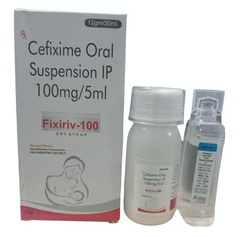 100mg Cefixime Oral Suspension IP 100 Mg 5 Ml At Rs 150 Box In Washim