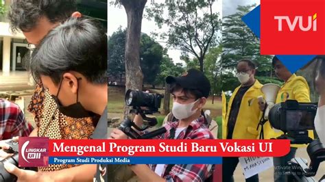 Mengenal Program Studi Produksi Media Vokasi Ui Youtube