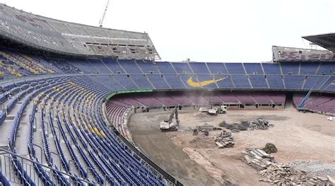 Baustelle Camp Nou So sieht es im Stadion des FC Barcelona aus Barçawelt