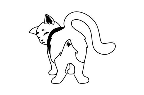 Cat Butt Drawing