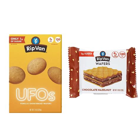 Rip Van Keto Wafer Variety Pack Includes Keto Vanilla Wafers