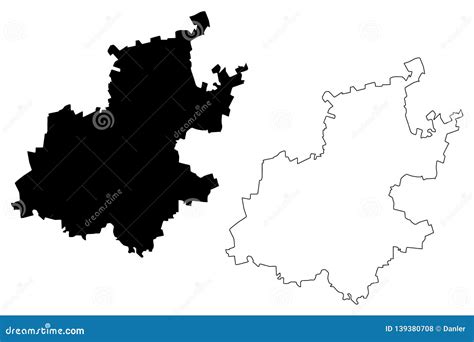 Gauteng Province Map Vector Stock Vector - Illustration of patriotic ...