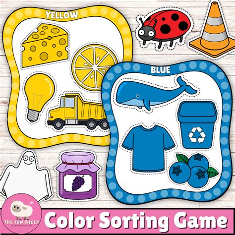 Color Sorting Game | Color Mats Sorting activity Preschool color matching | Made By Teachers