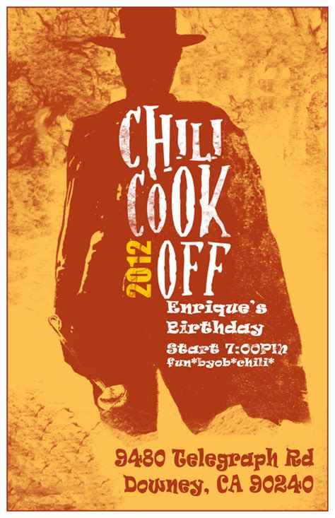 Chili Cook Off Posters - Jose Orozco