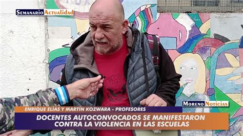 Docentes Autoconvocados Se Manifestaron Contra La Violencia En Las