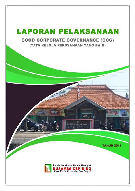 PDF Laporan Good Corporate Governance GCG PT BPR 3 Penanganan