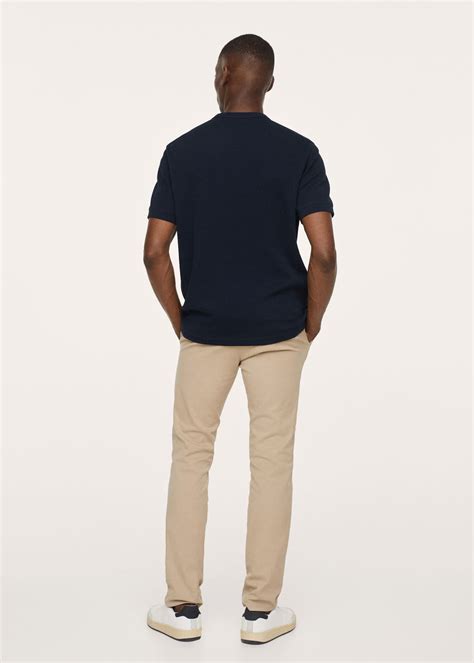 Slim Fit Serge Chino Trousers Men Mango Outlet Usa