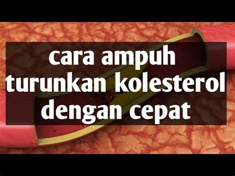 Kolesterol Minggat Seketika Makanan Peluruh Kolesterol Youtube