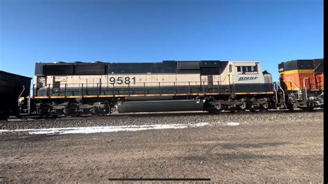 BNSF 6219 Leading SB Loaded Energy Coal Train With Executive MAC DP